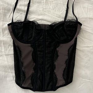 Urban Outfitters Black Lace Top